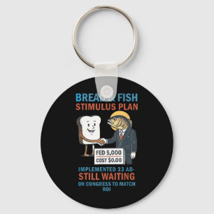 Bread And Fish Stimulus Plan Christian Anti Politi Key Ring