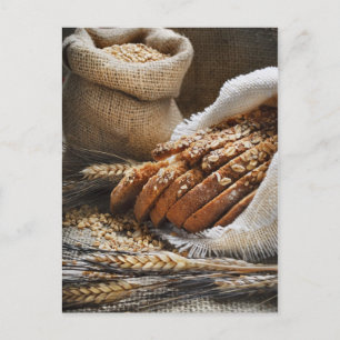 Bread And Wheat Ears Postcard