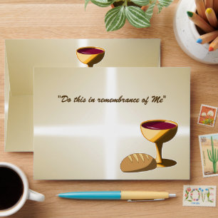 Bread and Wine The Last Supper Easter Communion Envelope