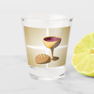 Bread and Wine The Last Supper Easter Communion Shot Glass