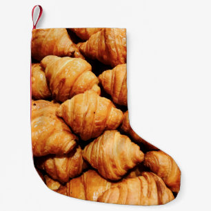 Bread background / Bread is a staple food prepared Small Christmas Stocking
