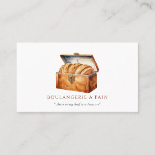 Bread Baker Bakery Golden Loaf  Business Card