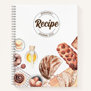 Bread Baker Customisable Recipe Journal