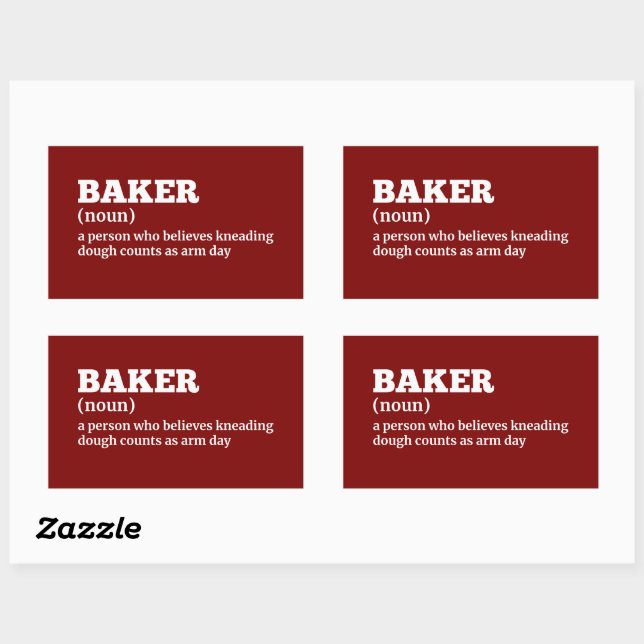 Bread Baker Funny Definition Sticker (Sheet)