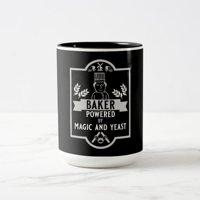 Bread Baker Two-Tone Coffee Mug (Center)