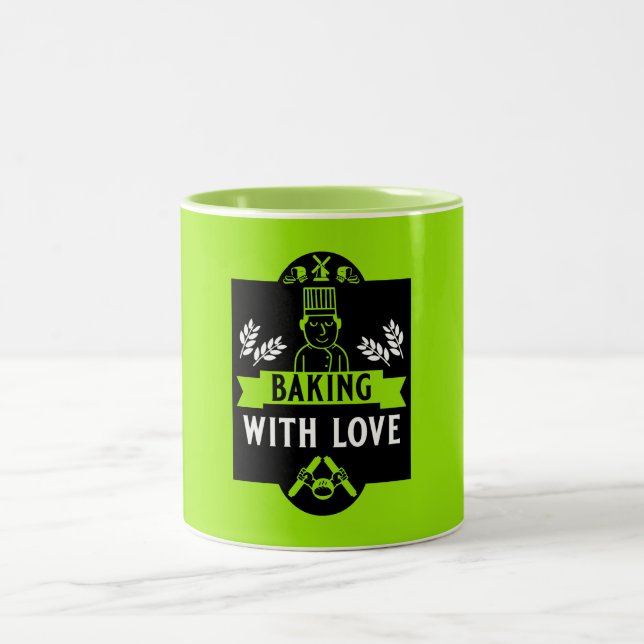 Bread Baker Two-Tone Coffee Mug (Center)