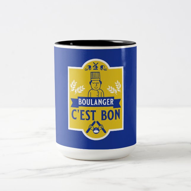 Bread Baker Two-Tone Coffee Mug (Center)