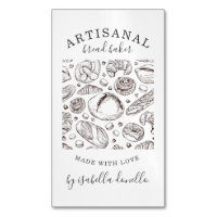 Bread Bakery Baker Magnetic Business Card
