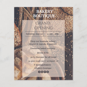 Bread Bakery Boutique Opening Flyer