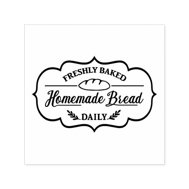 Bread Bakery Homemade Theme Self-inking Stamp (Design)