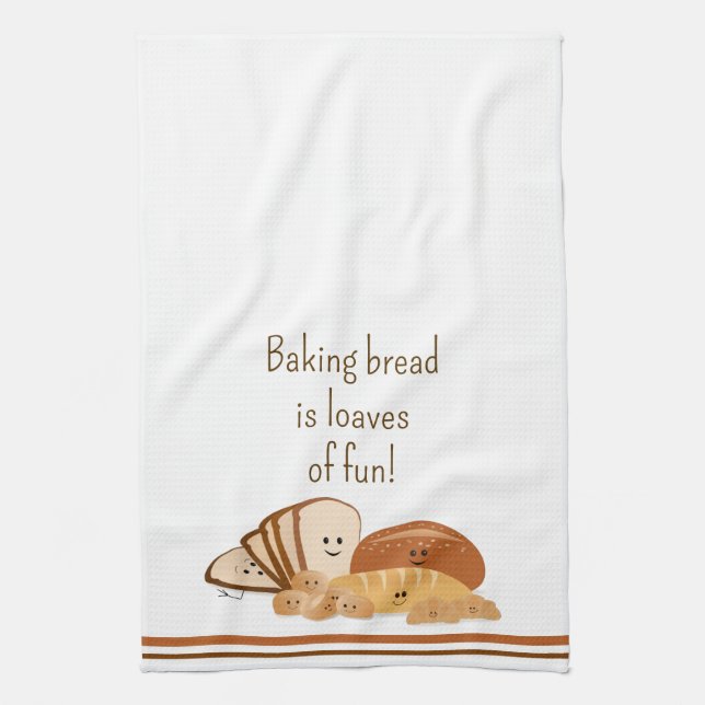 Bread Baking Love Tea Towel (Vertical)