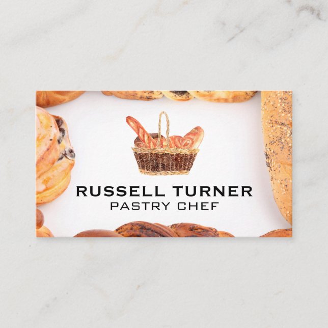 Bread Basket | Pastries Business Card (Front)