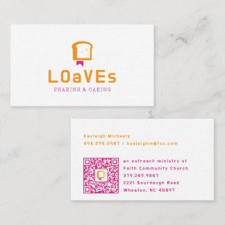 Bread Bible Logo | Christian Food Ministry Business Card