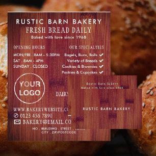Bread Board, Bakers, Bakery Store Advertising Flyer