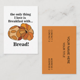 Bread Breakfast Bakery Business Card