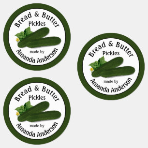 Bread & Butter Pickles Labels