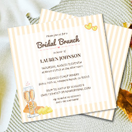Bread Butter Theme Butter Together Bridal Brunch  Invitation