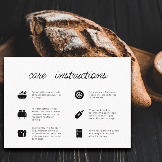 Bread Care Minimalist Flat Thank You Card (Creator Uploaded)