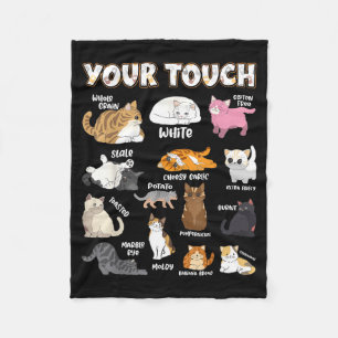 Bread Cats Variety Punny Cartoon Kitty Design  Fleece Blanket