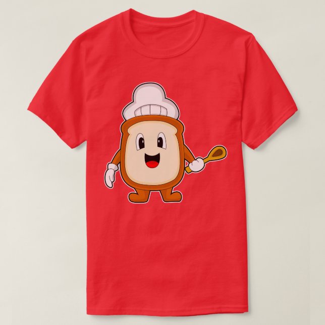 Bread Cook Cooking spoon T-Shirt (Design Front)