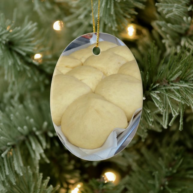 Bread Dough Ceramic Ornament (Tree)