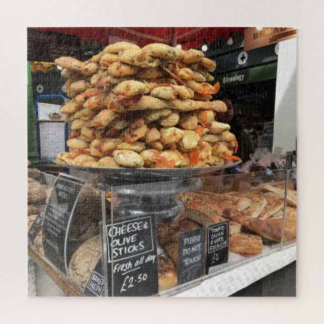 Bread for Sale, Borough Market, London, UK Jigsaw Puzzle (Vertical)