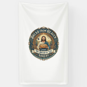 Bread From Heaven Jesus Bread Life Bakery Christia Banner