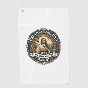 Bread From Heaven Jesus Bread Life Bakery Christia Golf Towel