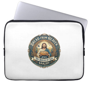 Bread From Heaven Jesus Bread Life Bakery Christia Laptop Sleeve