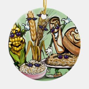 Bread Grain Food Group Ceramic Ornament