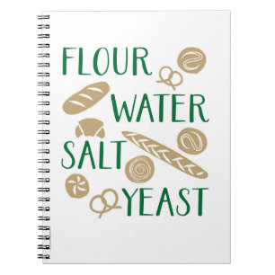 Bread Ingredients Baking Notebook