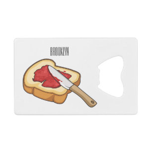 Bread & jam cartoon illustration