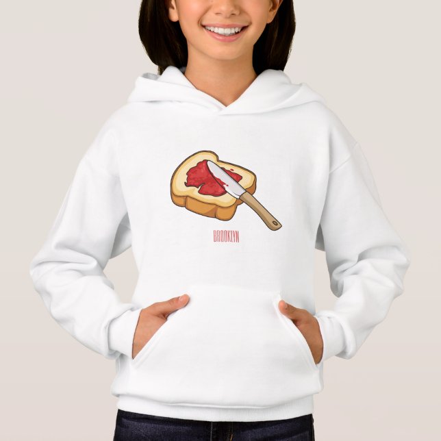 Bread & jam cartoon illustration   (Front)