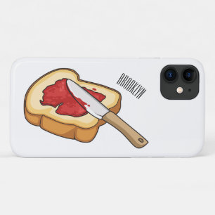 Bread & jam cartoon illustration  iPhone 11 case