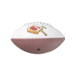 Bread & jam cartoon illustration football