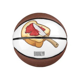 Bread & jam cartoon illustration mini basketball