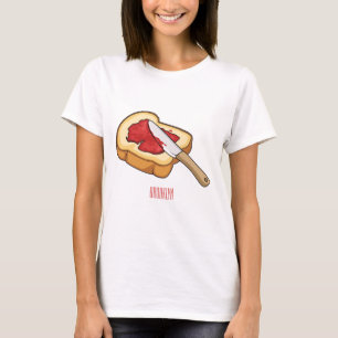 Bread & jam cartoon illustration T-Shirt