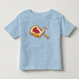Bread & jam cartoon illustration toddler T-Shirt