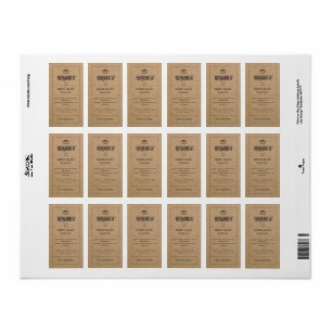 Bread Label Brown Kraft Paper Bakery