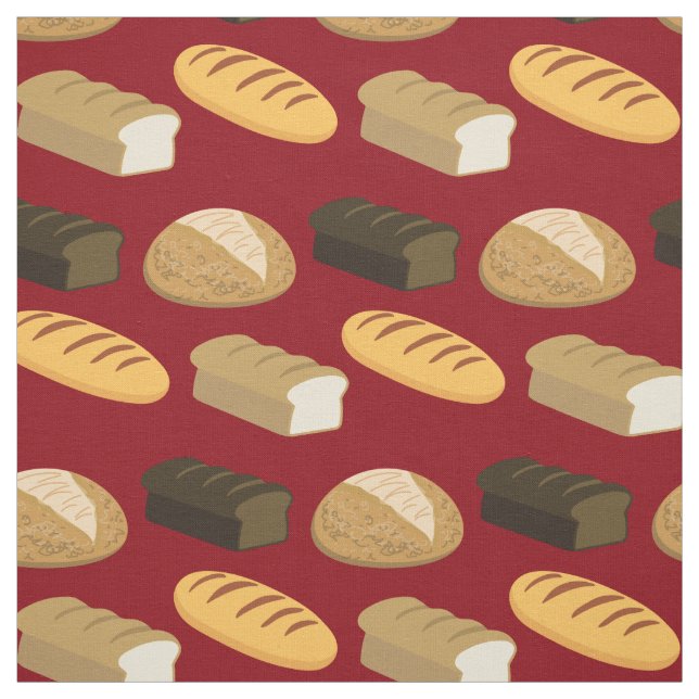 Bread Loaves Loaf Bakery Cafe Fabric (Swatch)