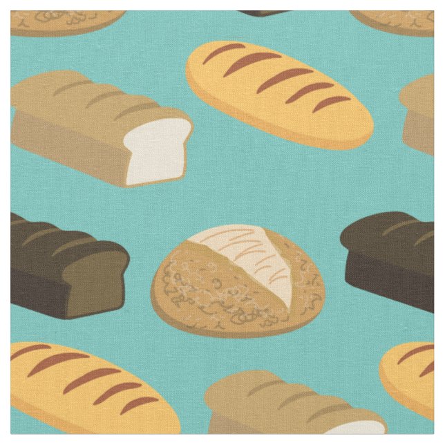 Bread Loaves Loaf Bakery Cafe Fabric (Close Up)
