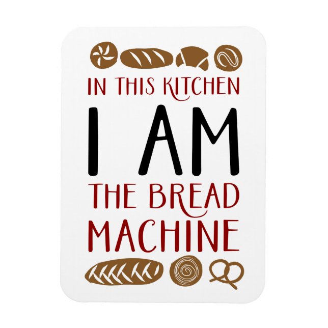 Bread Machine Baking Magnet (Vertical)