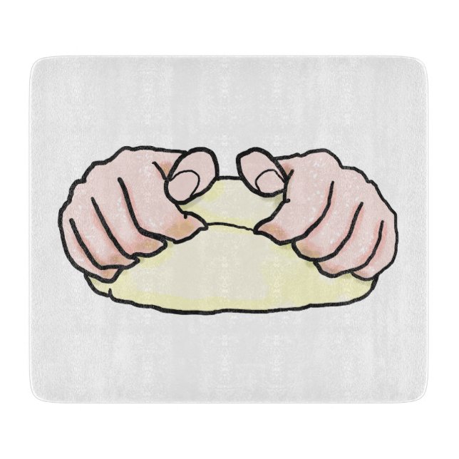 Bread Making Hands Cutting Board (Front)