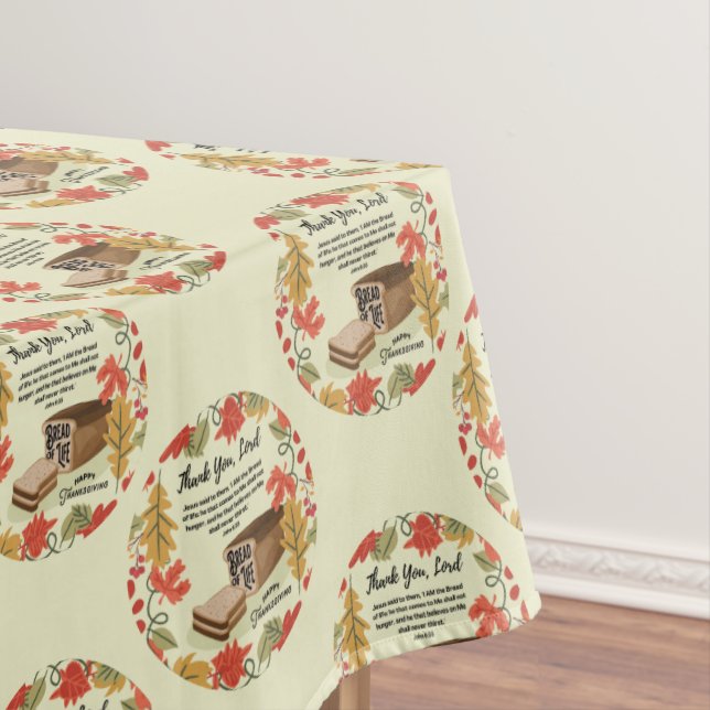 BREAD OF LIFE Happy Thanksgiving Tablecloth (In Situ)
