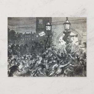 Bread Riot at the entrance to the House Postcard
