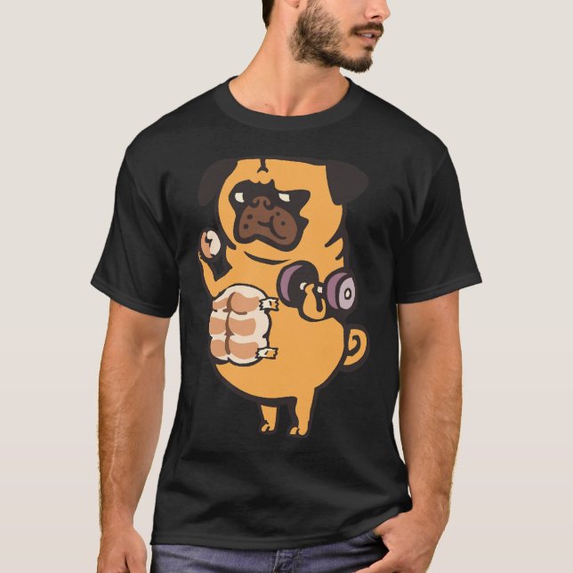 Bread Roll Pug Abs Classic T-Shirt 99 (Front)