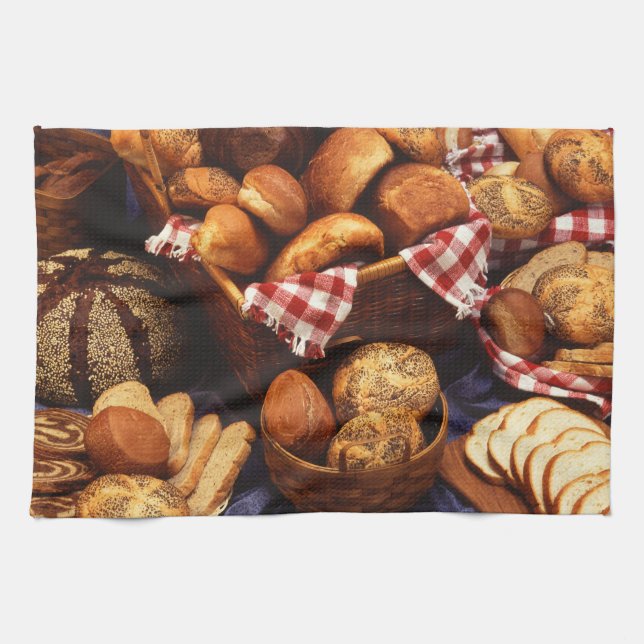 Bread still life tea towel (Horizontal)