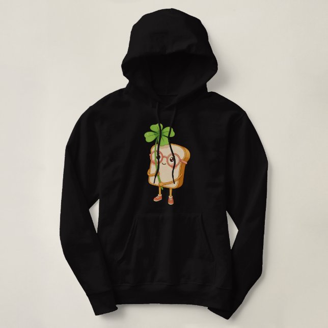 Bread Tony Lucky Clover – Cute Bread-T-Shirt Hoodie (Design Front)