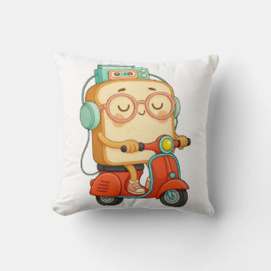 Bread Tony – Scooter Ride T-Shirt Cushion