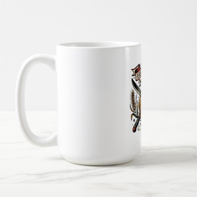  Bread Winner Sourdough Tattoo Flash Funny Baker  Coffee Mug (Left)